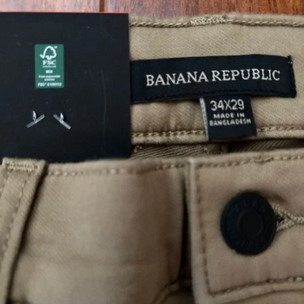 Banana Republic 5 pocket Slim Pants 34x29